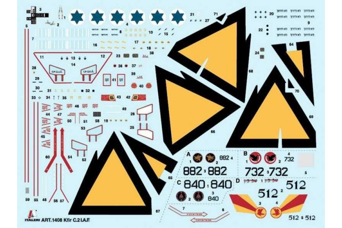 Model Kit letadlo 1408 - Kfir C.2 (1:72)