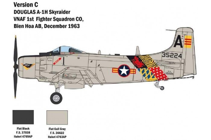 Model Kit letadlo 2788 - A-1H Skyraider (1:48)