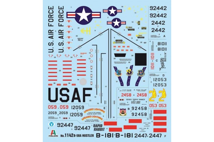 Model Kit letadlo 1142 - B-58 Hustler (1:72)