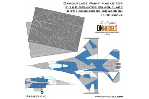 Mask set - F-16C Blue Splinter Aggressor (1:48) - 48/827-040