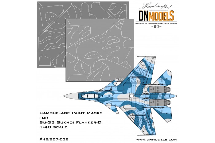 Mask set - Su-33 Flanker-D (1:48) - 48/827-038