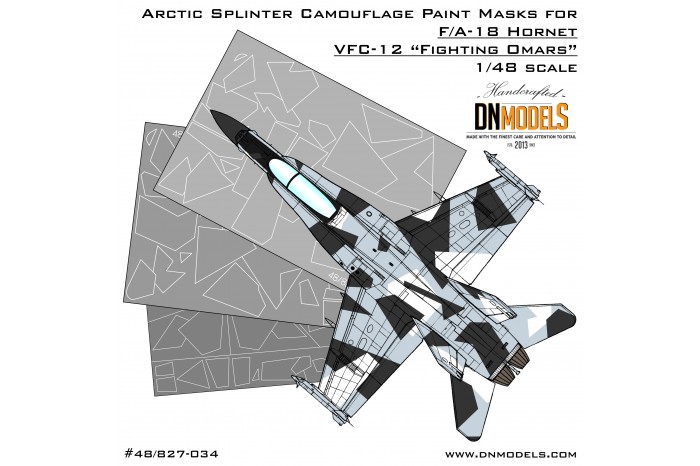 Mask set - F/A-18 Hornet Aggressor Arctic Splinter Camo (1:48) - 48/827-034