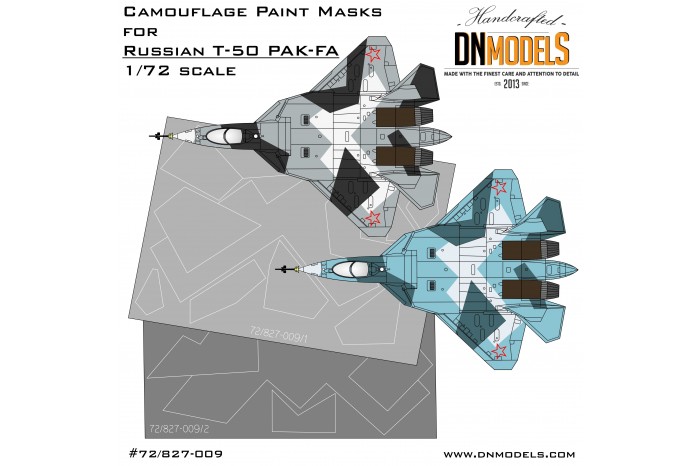 Mask set - Sukhoi PAK-FA T-50  (1:72) - 72/827-009