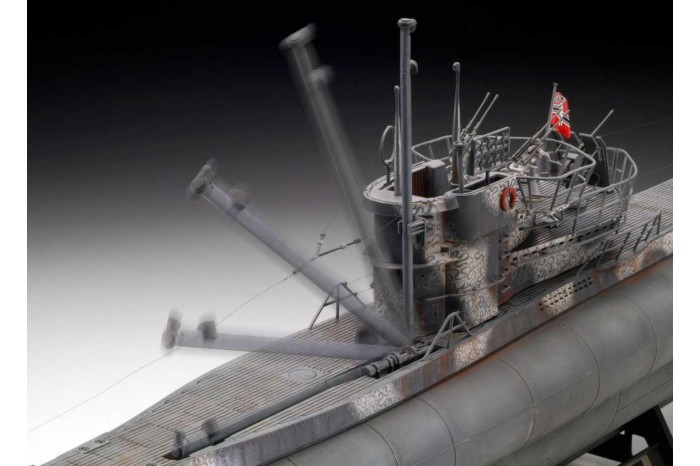 Plastic ModelKit ponorka Limited Edition 05163 - German Submarine Type VII C/41 (Platinum Edition) (1:72)