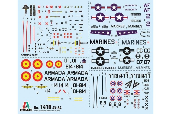 Model Kit letadlo 1410 - AV-8A HARRIER (1:72)