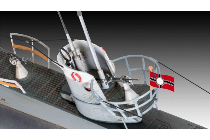 ModelSet ponorka 65155 - German Submarine Type IIB (1943) (1:144)