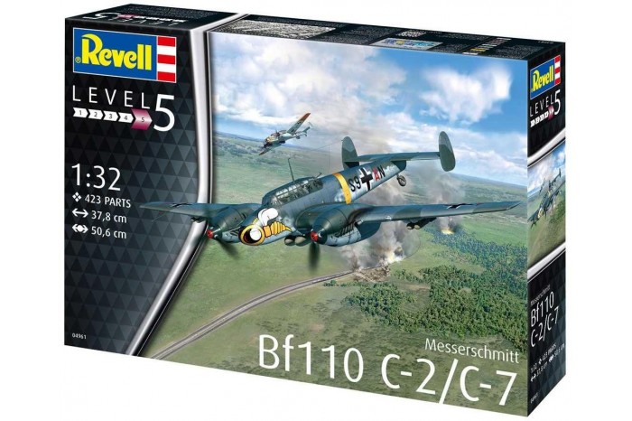 Plastic ModelKit letadlo 04961 - Messerschmitt Bf110 C-2/C-7 (1:32)