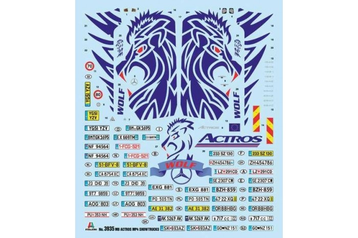 Model Kit truck 3935 - Mercedes-Benz ACTROS MP4 Giga Space (1:24)