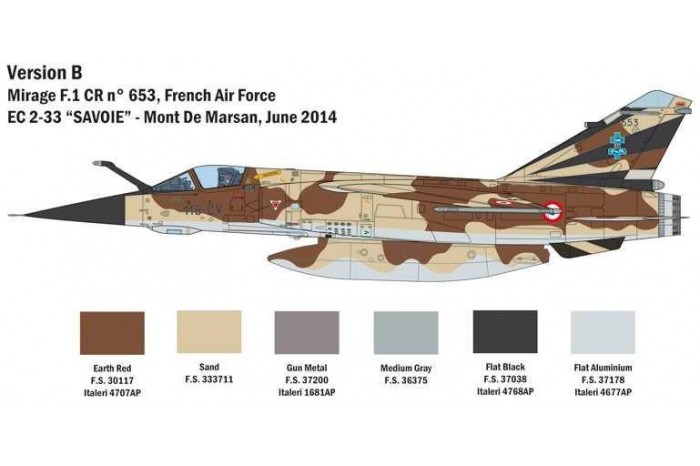 Model Kit letadlo 2790 - Bye-bye MIRAGE F1 (1:48)