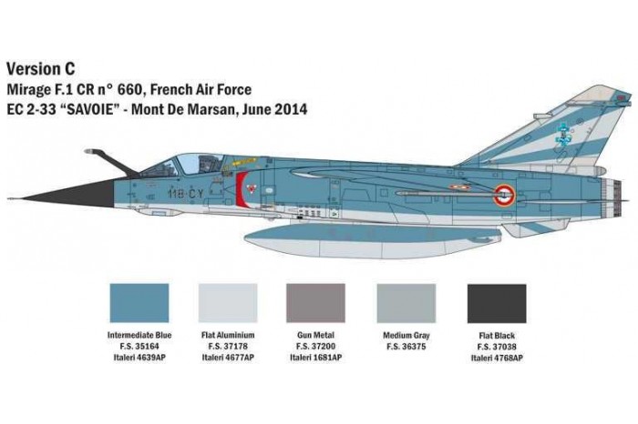 Model Kit letadlo 2790 - Bye-bye MIRAGE F1 (1:48)