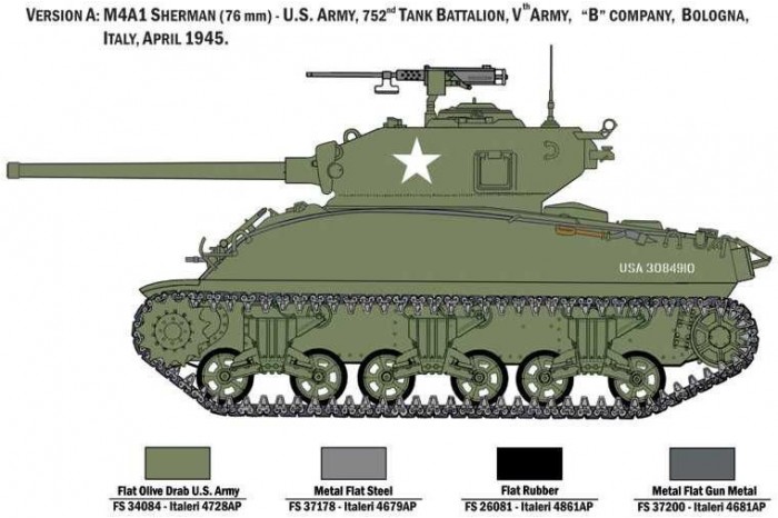 Model Kit tank 6568 - M4A1 Sherman with U.S. Infantry (1:35)