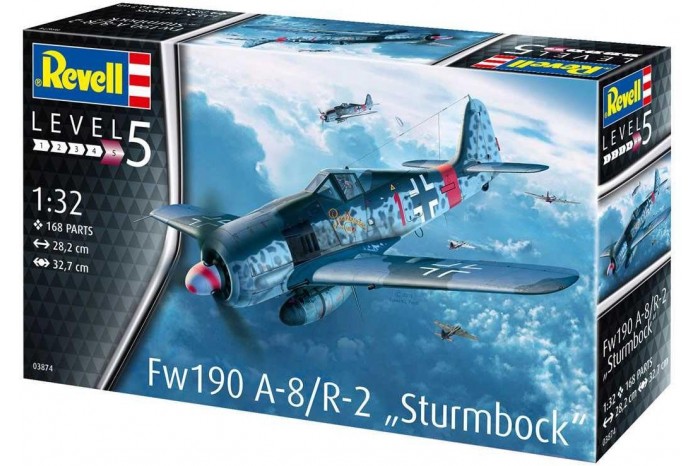 Plastic ModelKit letadlo 03874 - Fw190 A-8 "Sturmbock" (1:32)
