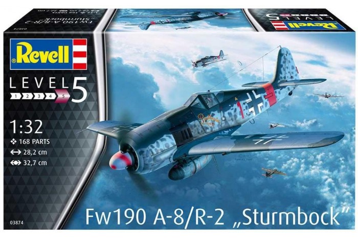 Plastic ModelKit letadlo 03874 - Fw190 A-8 "Sturmbock" (1:32)