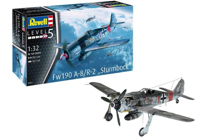 Plastic ModelKit letadlo 03874 - Fw190 A-8 "Sturmbock" (1:32)