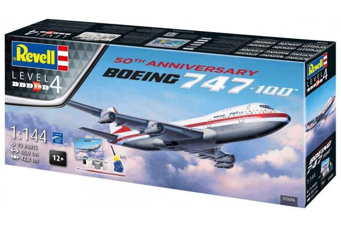 Gift-Set letadlo 05686 - Boeing 747-100, 50th Anniversary (1:144)