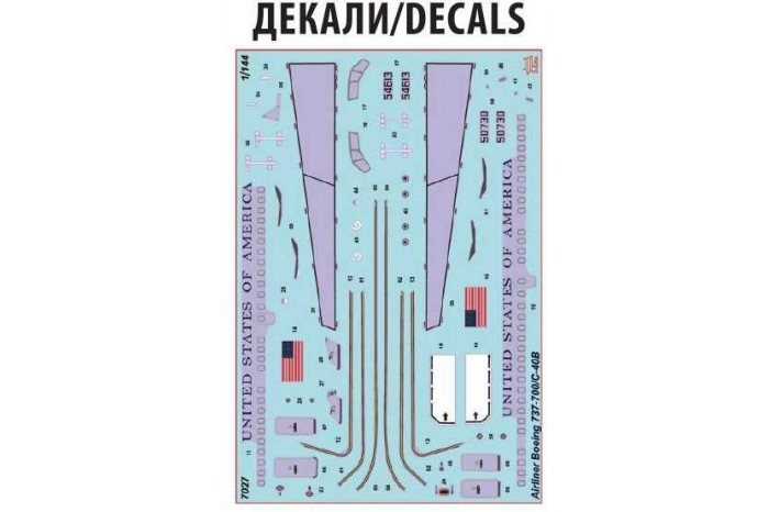 Model Kit letadlo 7027 - Boeing 737-700/C-40B (1:144)