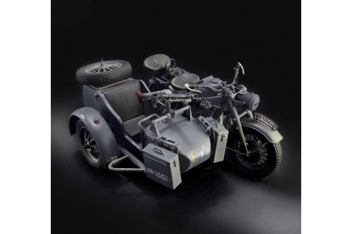 Model Kit military 7406 - Zundapp KS 750 with sidecar (1:9)