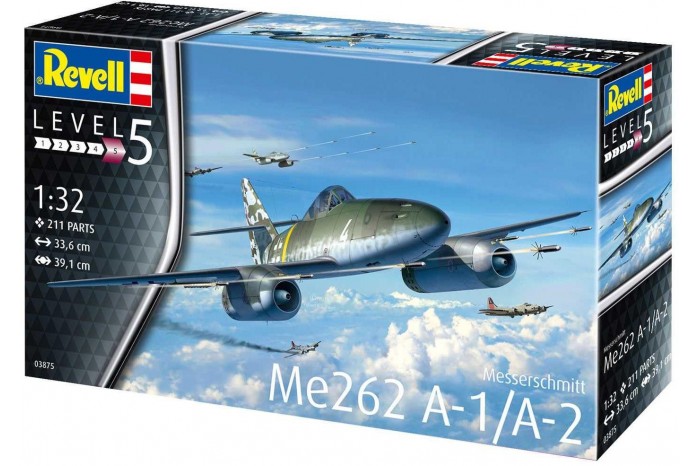 Plastic ModelKit letadlo 03875 - Me262 A-1 Jetfighter (1:32)
