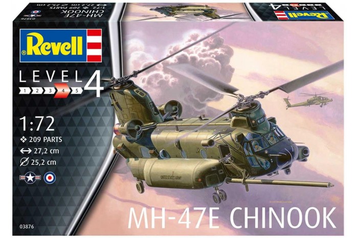 Plastic ModelKit vrtulník 03876 - MH-47 Chinook (1:72)