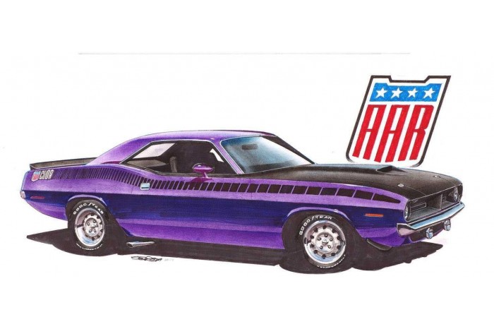 Modelset auto 67664 - 1970 Plymouth AAR Cuda (1:25)