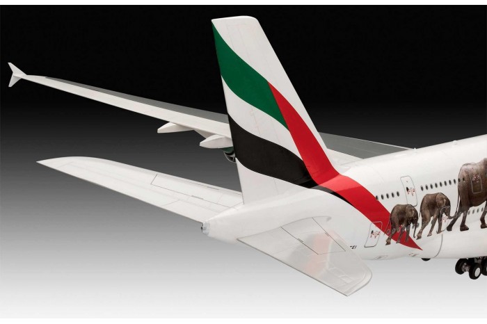 Plastic ModelKit letadlo 03882 - Airbus A380-800 Emirates "Wild Life" (1:144)