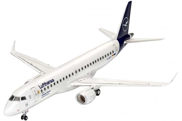 Modelset letadlo 63883 - Model Set Embraer 190 Lufthansa (1:144)
