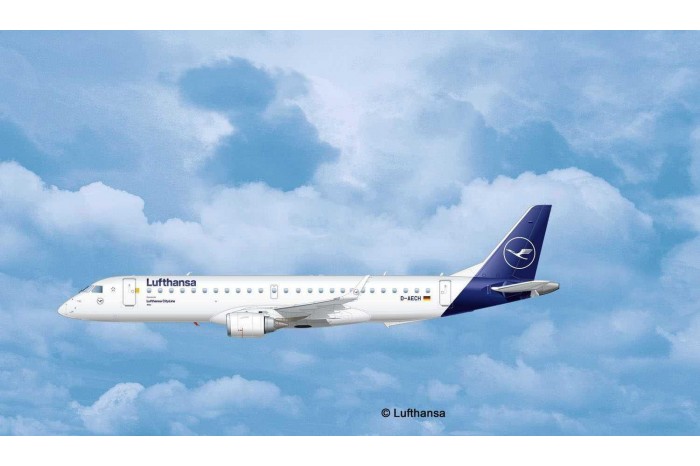 Modelset letadlo 63883 - Model Set Embraer 190 Lufthansa (1:144)