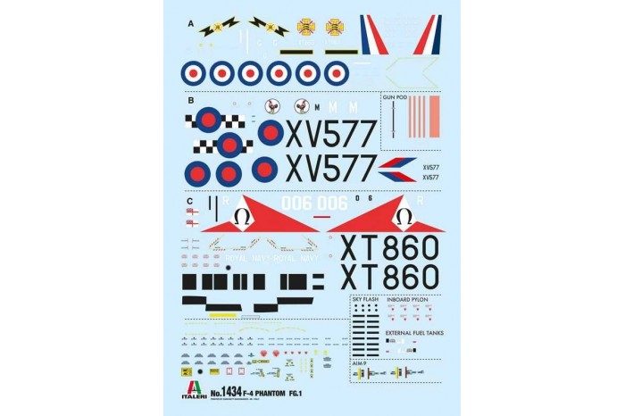 Model Kit letadlo 1434 - F-4M PHANTOM FG.1 (1:72)