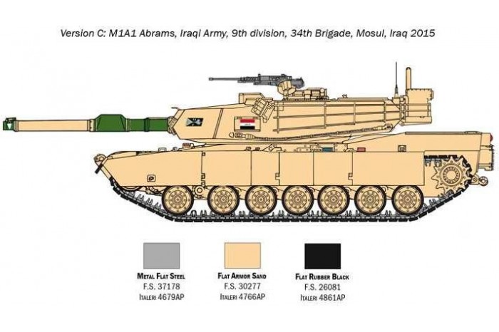 Model Kit tank 6571 - M1A2 ABRAMS with crew (1:35)