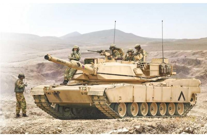 Model Kit tank 6571 - M1A2 ABRAMS with crew (1:35)
