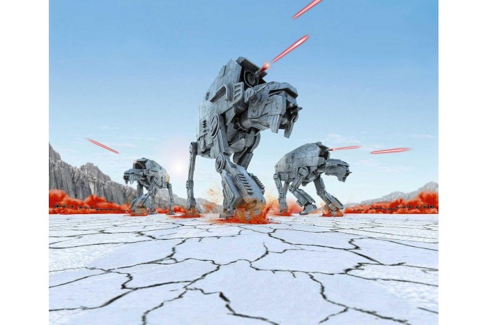 Build & Play SW 06772 - First Order Heavy Assault Walker (světelné a zvukové efekty) (1:164)