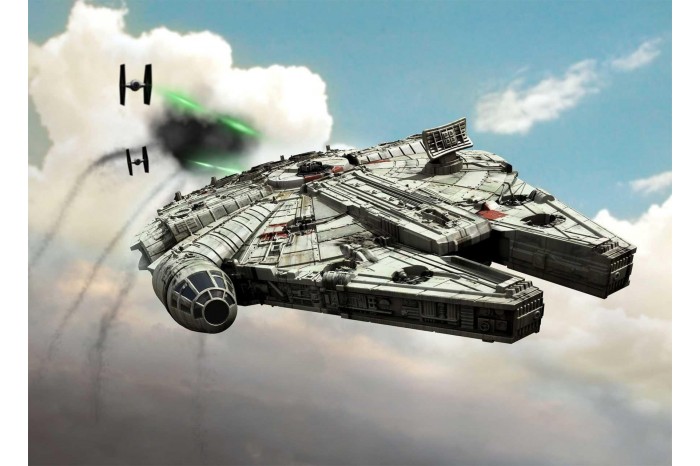 Build & Play SW 06778 - Millennium Falcon  (světelné a zvukové efekty) (1:164)