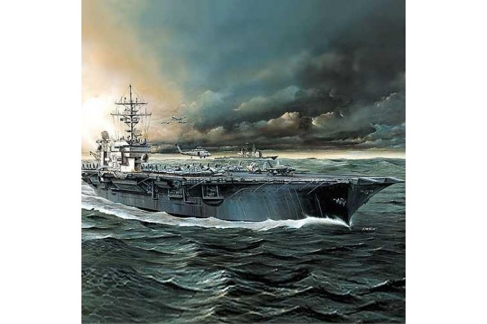 Model Kit loď 14210 - USS CV-63 KITTY HAWK (1:800)