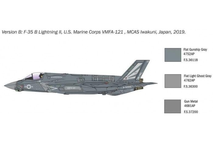 Model Kit letadlo 1425 - F-35 B Lightning II STOVL version (1:72)