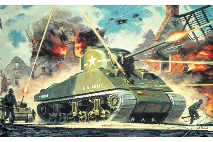 Classic Kit VINTAGE tank A01303V - Sherman M4 Mk1 (1:76)