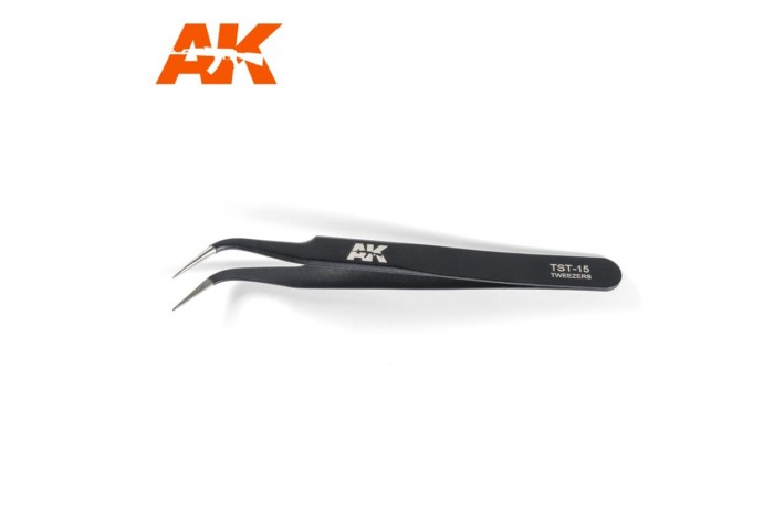 Zahnutá pinzeta (Cruved tweezers) - AK9007