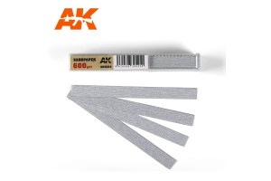 Brusný papír 600 - suchý (Dry Sandpaper 600) 50ks - AK9024