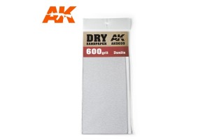 Brusný papír 600 - suché použití (Dry Sandpaper 600) 3ks - AK9039