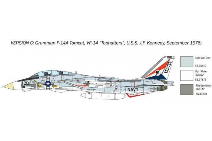 Model Kit letadlo 1414 - F-14A Tomcat (1:72)