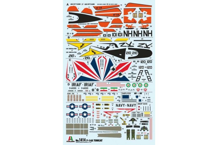 Model Kit letadlo 1414 - F-14A Tomcat (1:72)