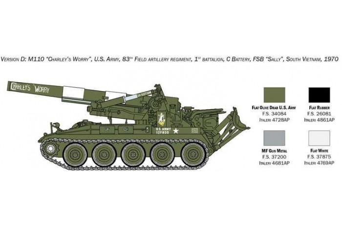 Model Kit tank 6574 - M110 (1:35)