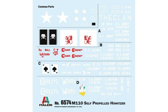 Model Kit tank 6574 - M110 (1:35)