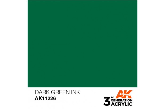 226: Dark Green Ink (17ml) - acryl