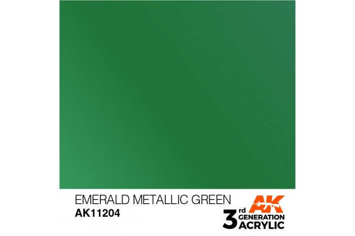 204: Emerald Metalic Green (17ml) - acryl