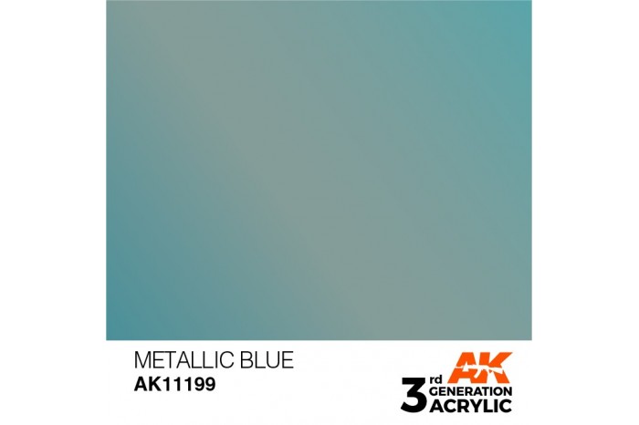 199: Metallic Blue (17ml) - acryl