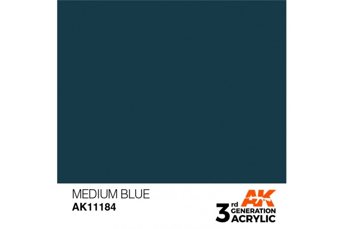 184: Medium Blue (17ml) - acryl