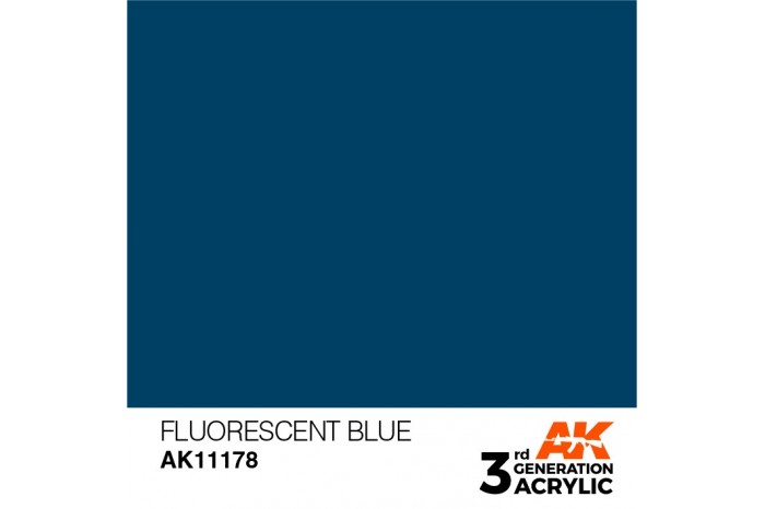 178: Fluorescent Blue (17ml) - acryl
