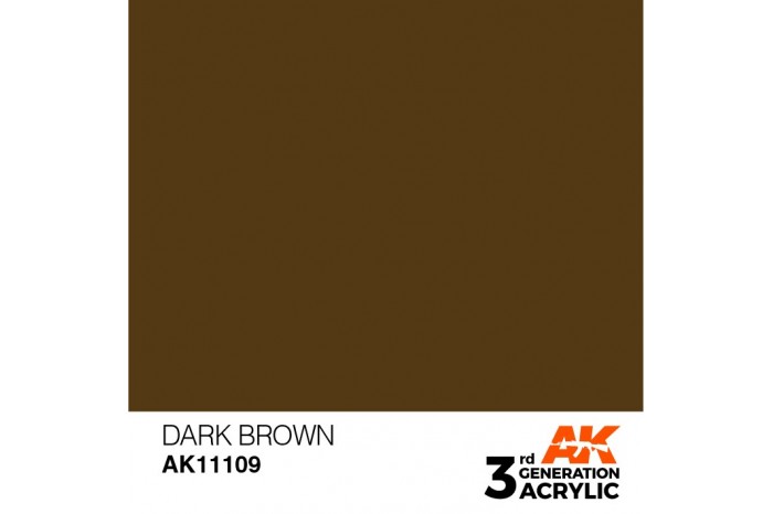 109: Dark Brown (17ml) - acryl