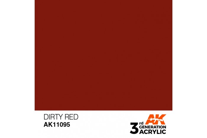 095: Dirty Red (17ml) - acryl