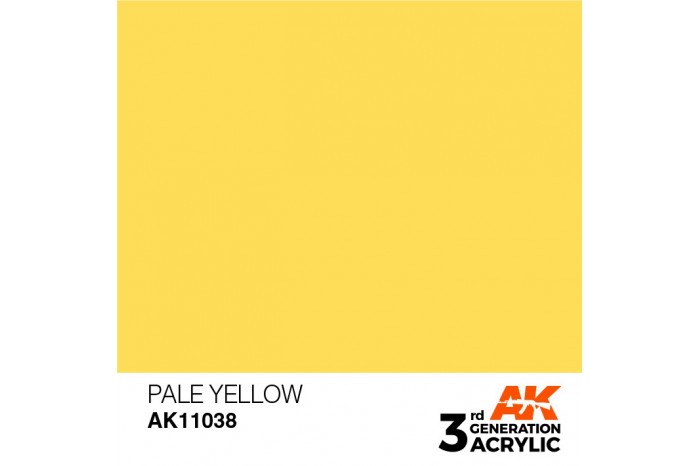 038: Pale Yellow (17ml) - acryl
